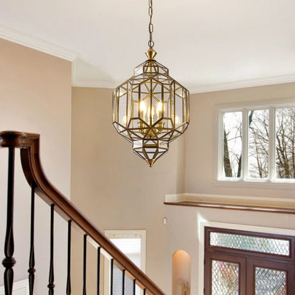 Sophie Dimlux Glass & Brass Pendant Light