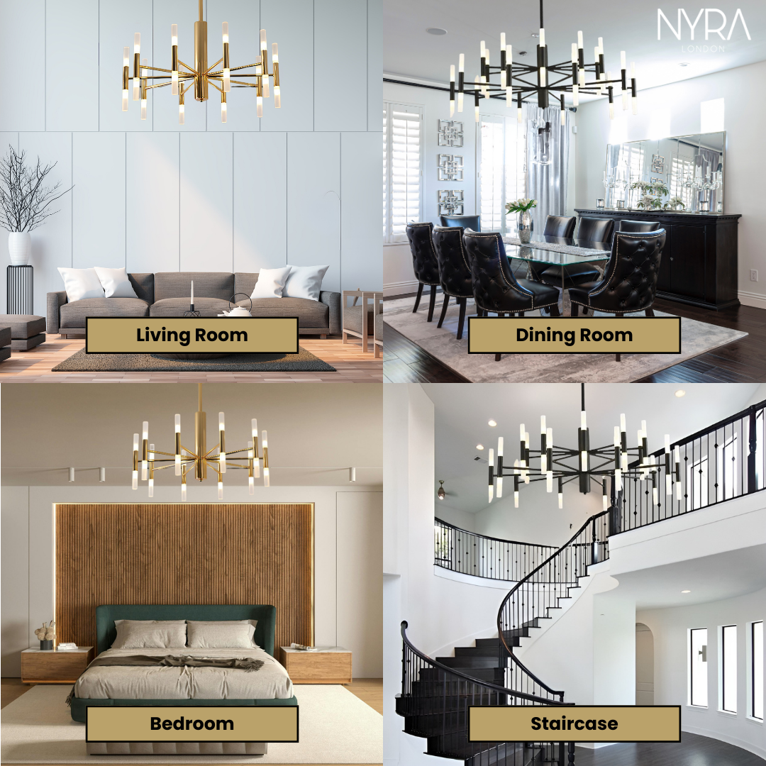 Clara Geometric Matrix Chandelier