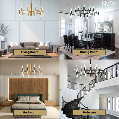 Clara Geometric Matrix Chandelier