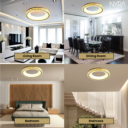 Mathilde Vintage Crystal Gold Chandelier