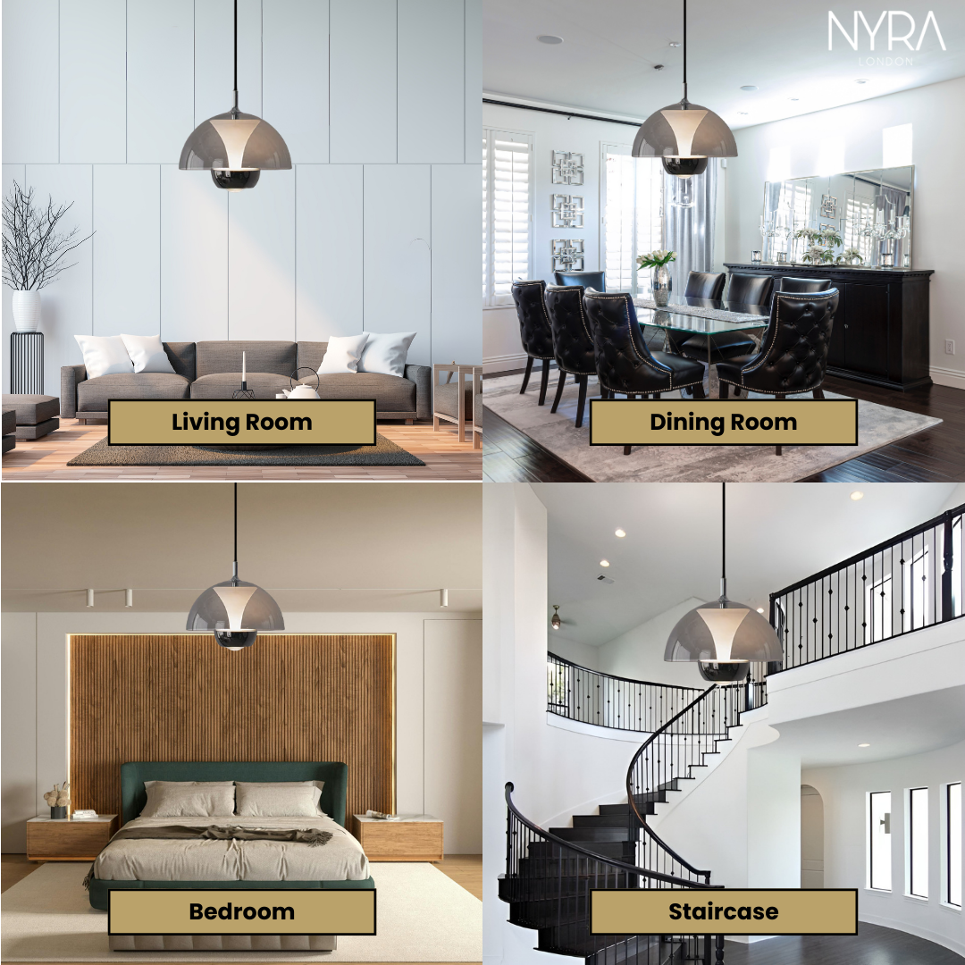 Amélie HENNEKE Glass-Style Pendant Light