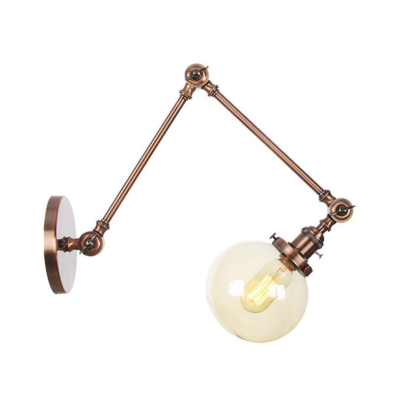 Orion Adjustable Orb Glass Wall Sconce