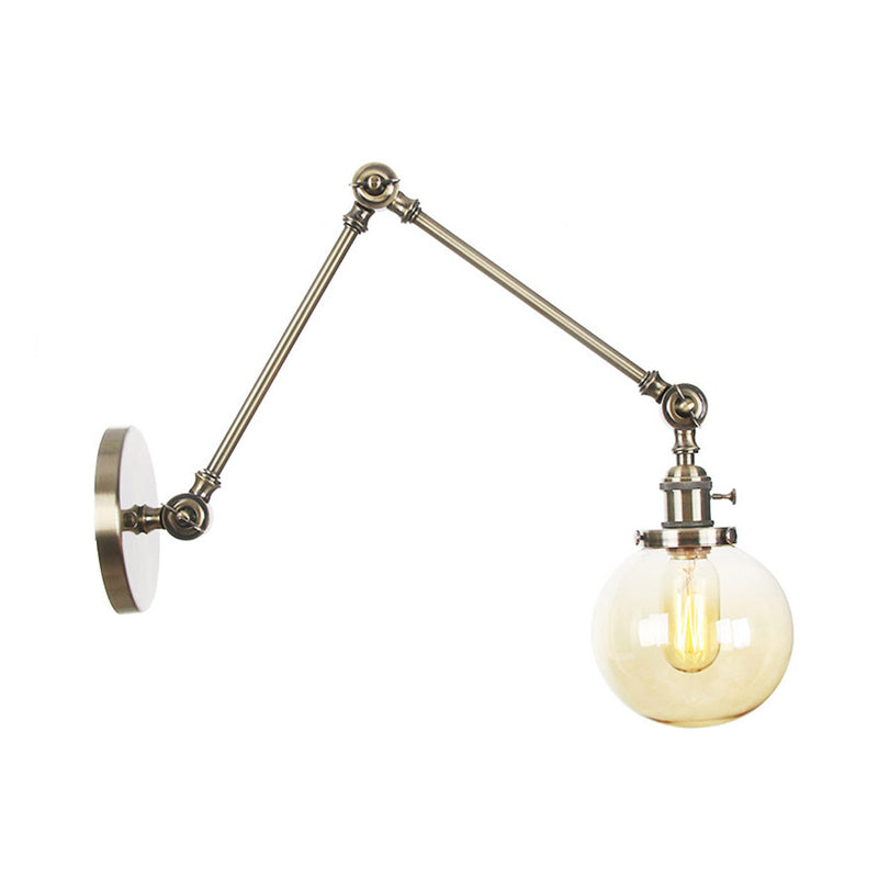 Orion Adjustable Orb Glass Wall Sconce