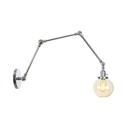 Orion Adjustable Orb Glass Wall Sconce