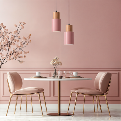 Amélie Handcrafted Oak Pendant Light