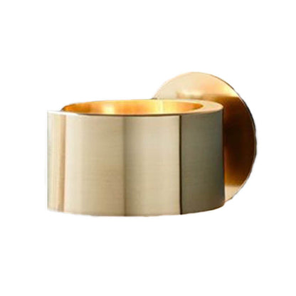 Élise Gold Drum Wall Light Minimalist Sconce