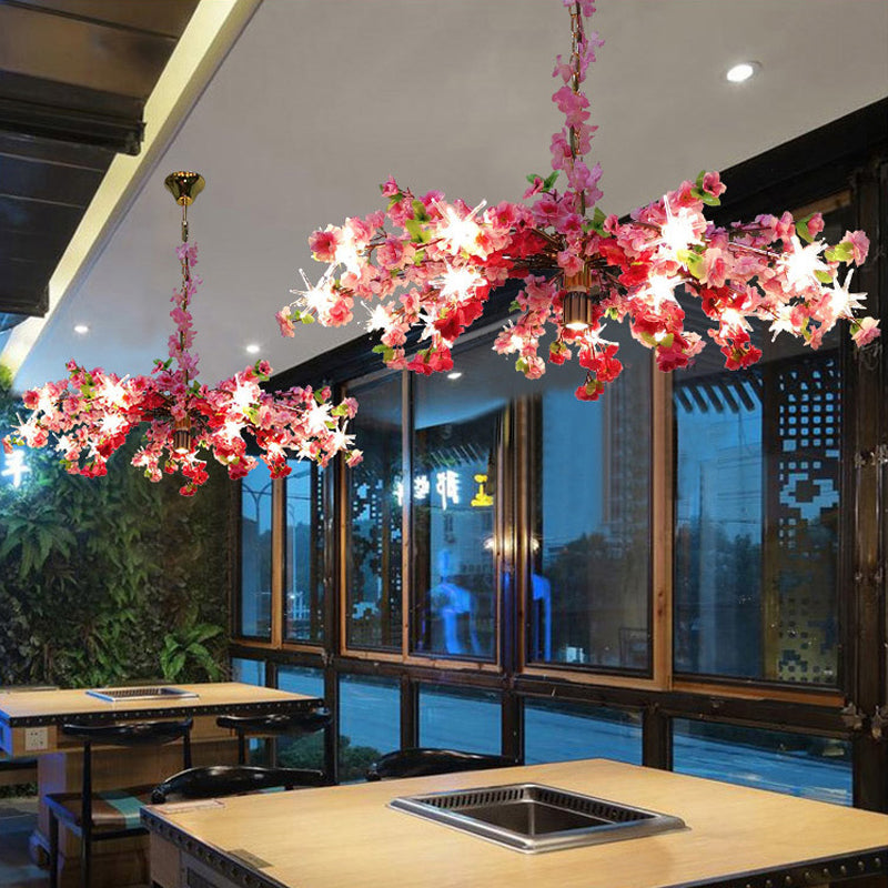 Océane Bloom Industrial Chandelier 16 Light Color Pendant