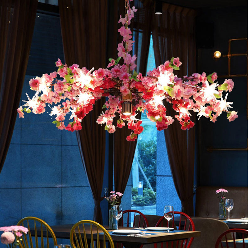 Océane Bloom Industrial Chandelier 16 Light Color Pendant