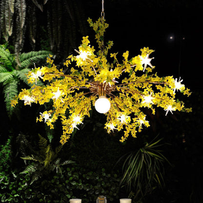 Océane Bloom Industrial Chandelier 16 Light Color Pendant