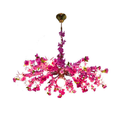 Océane Bloom Industrial Chandelier 16 Light Color Pendant