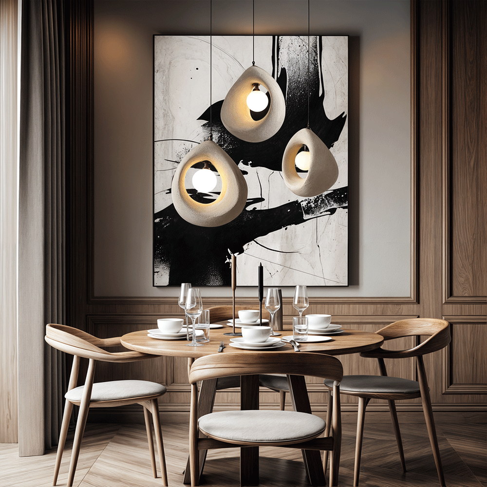 Hana Wabi Sabi Zen Pendant Light
