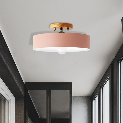 Aurélie Modern Drum Semi Flush Ceiling Light
