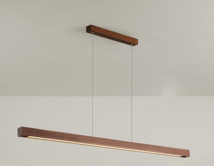 Amélie Oak & Walnut Linear Chandelier