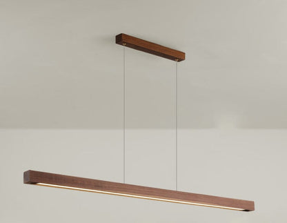 Amélie Oak & Walnut Linear Chandelier