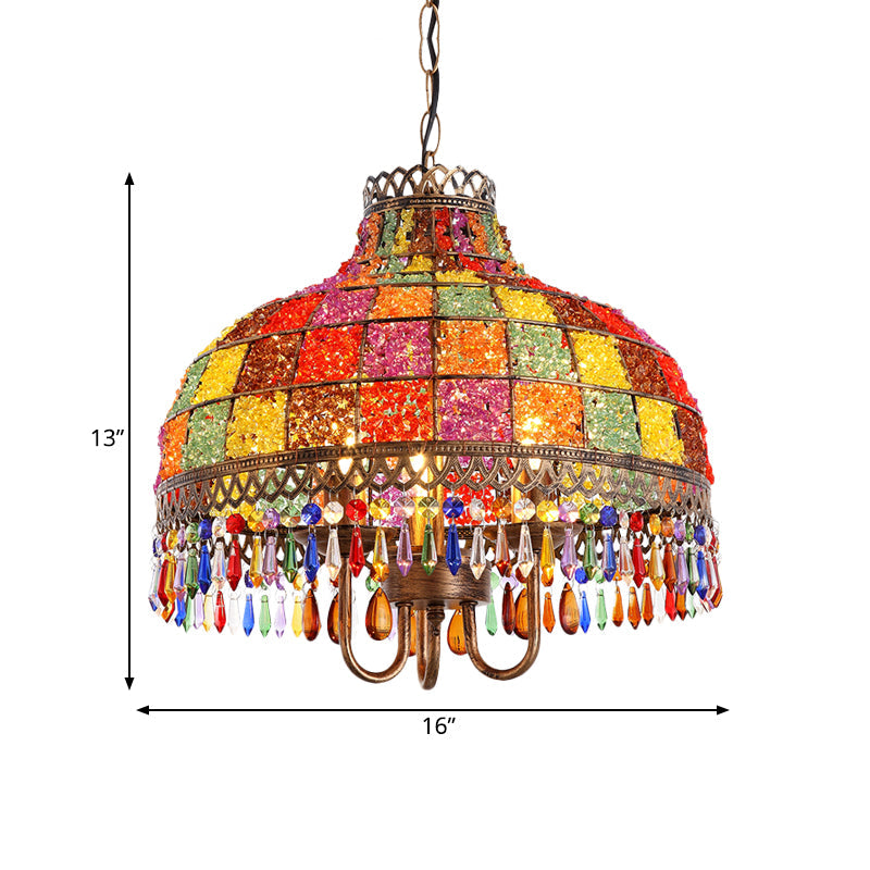 Amélie Bohemian Bowl Chandelier