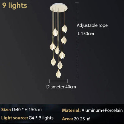 Elena Clara Petal Chandelier