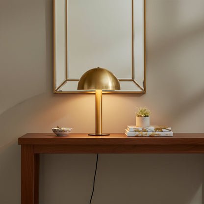 Céleste Mushroom Table Lamp with Sculptural Metal Design