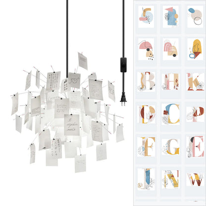 Élise Paper Art Plug-In Hanging Chandelier