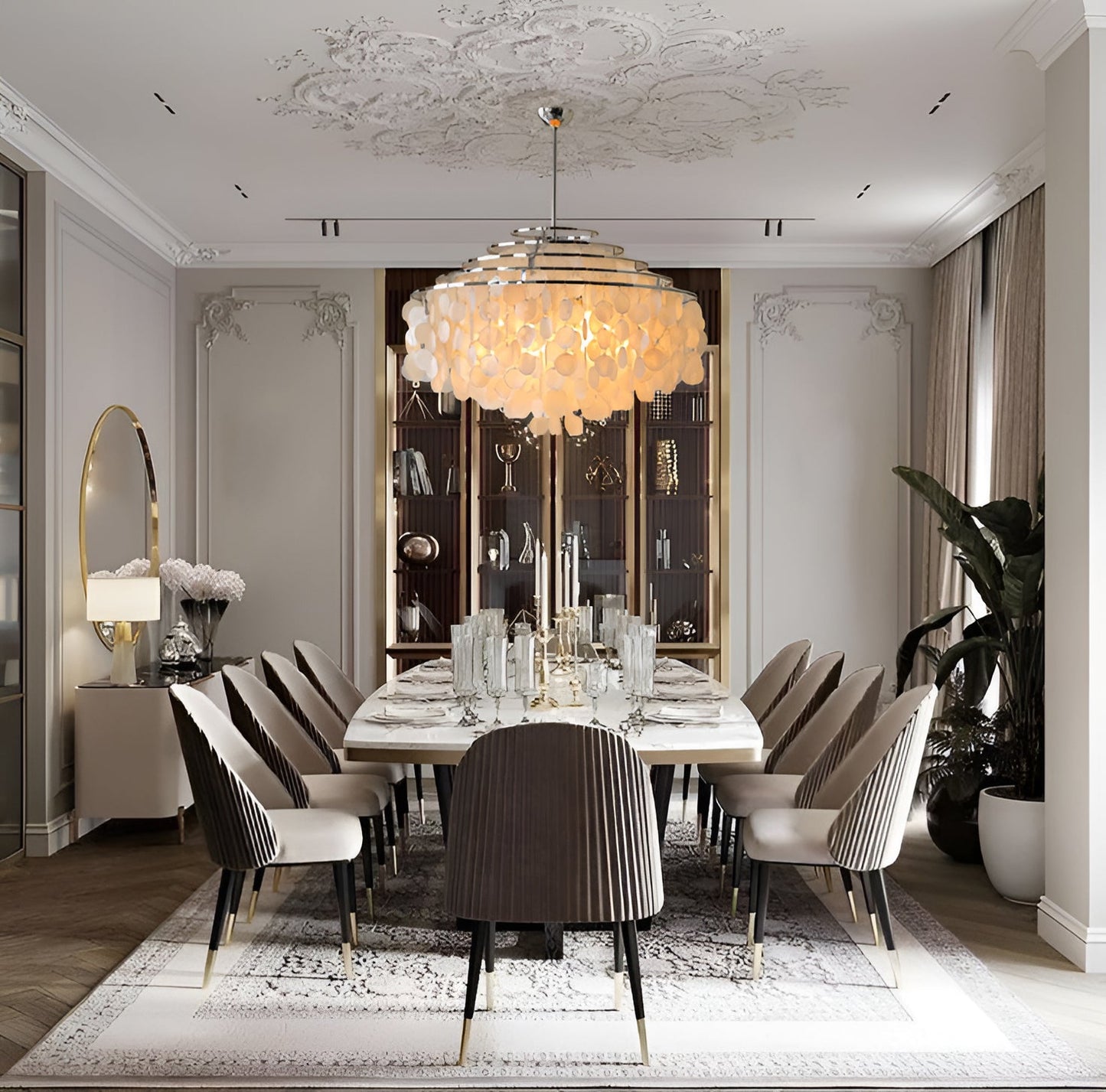 Elena Radiant Shell Pendant Light