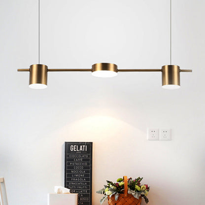 Margaux Modern Drum LED Multi-Head Island Pendant Light