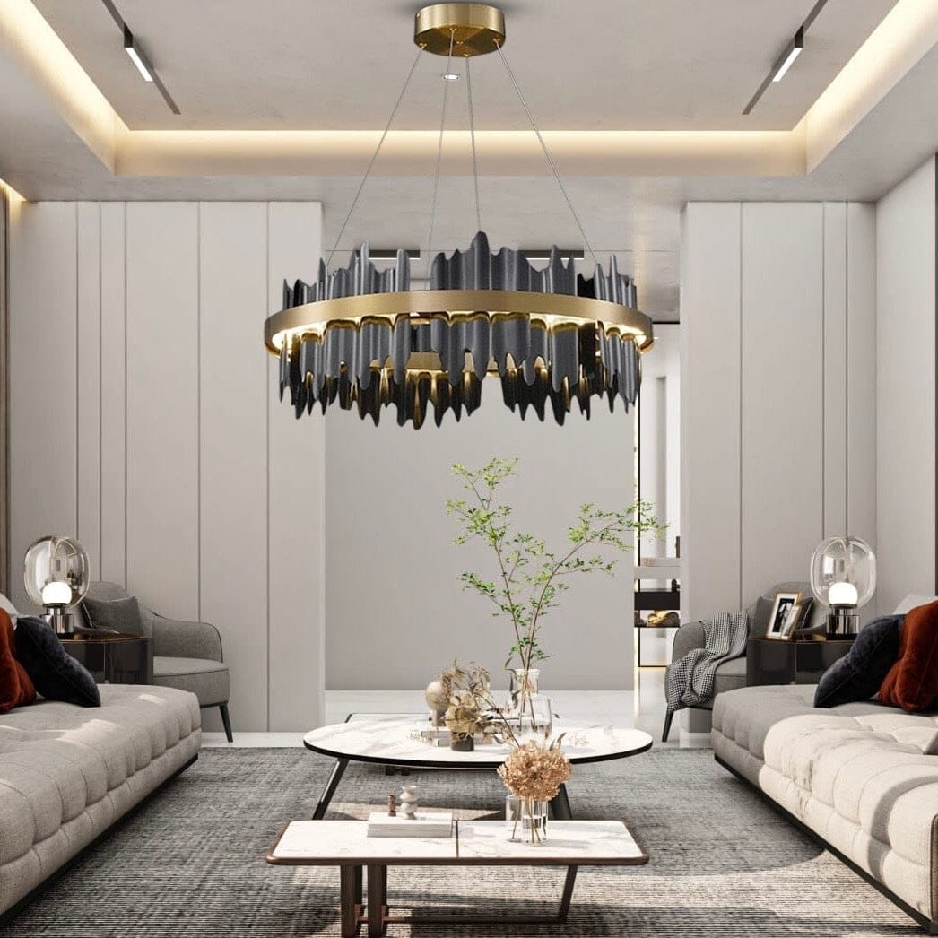 Manon Luxury Geometric Ring Chandelier