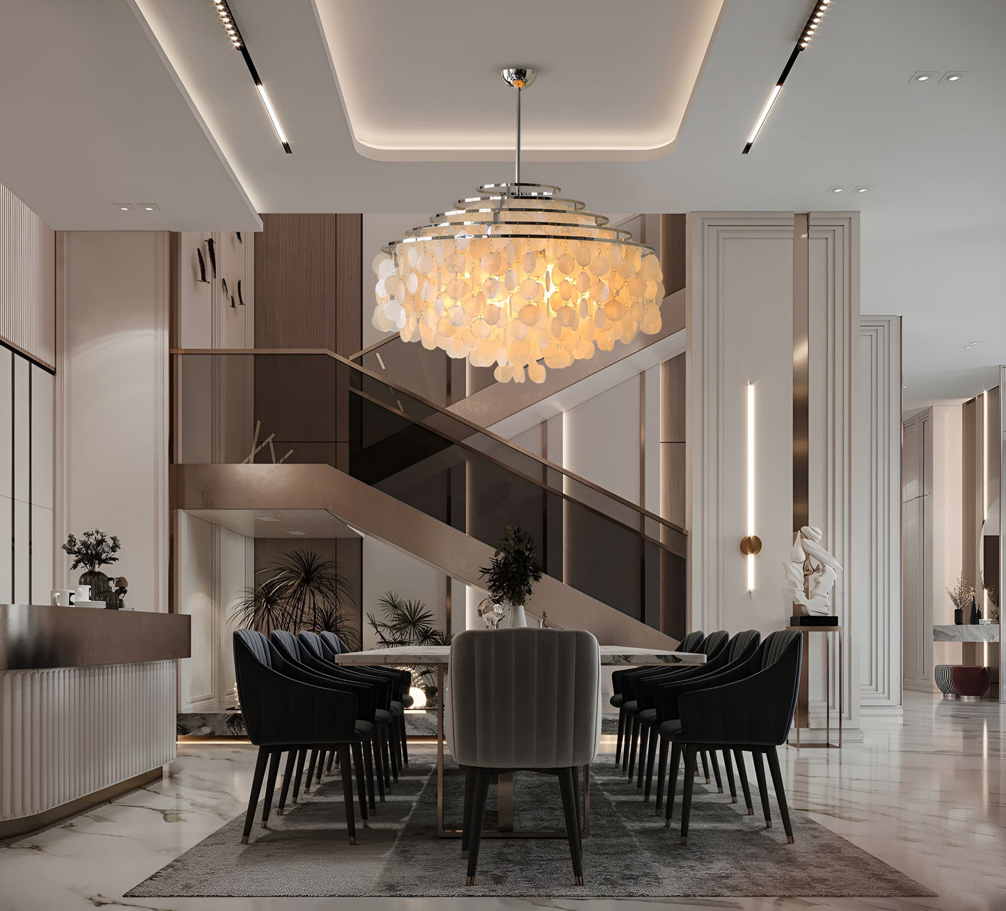 Elena Radiant Shell Pendant Light
