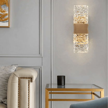Clara Crossover Crystal Sconce
