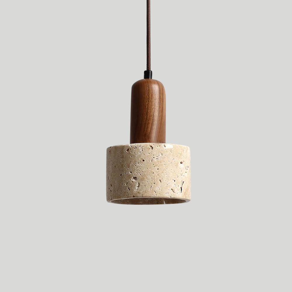Sophie Travertine Industrial Pendant Light