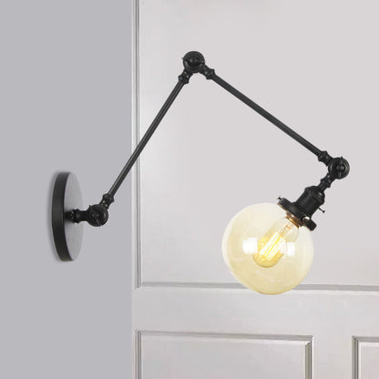 Orion Adjustable Orb Glass Wall Sconce