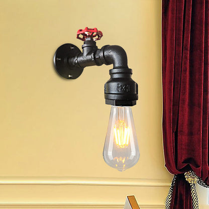 Axel Industrial Water Pipe Wall Sconce