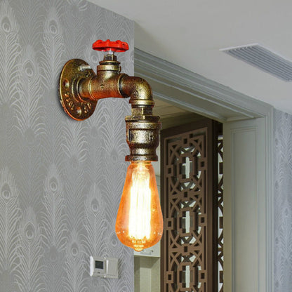 Axel Industrial Water Pipe Wall Sconce