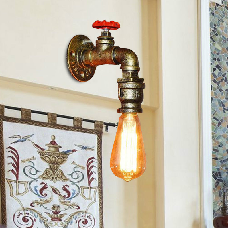 Axel Industrial Water Pipe Wall Sconce