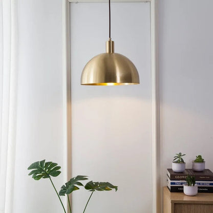 Marguerite Brass Lustre Pendant
