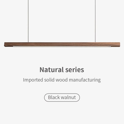 Amélie Oak & Walnut Linear Chandelier