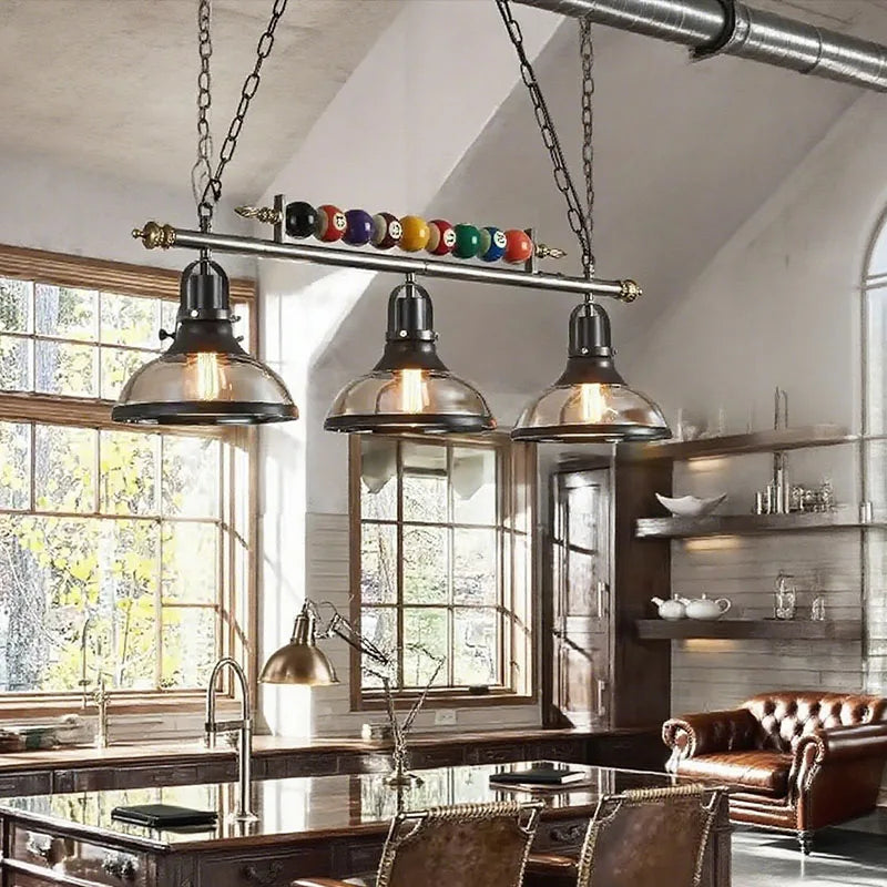 Sophie Nordic Retro Billiard Pendant LED Chandelier