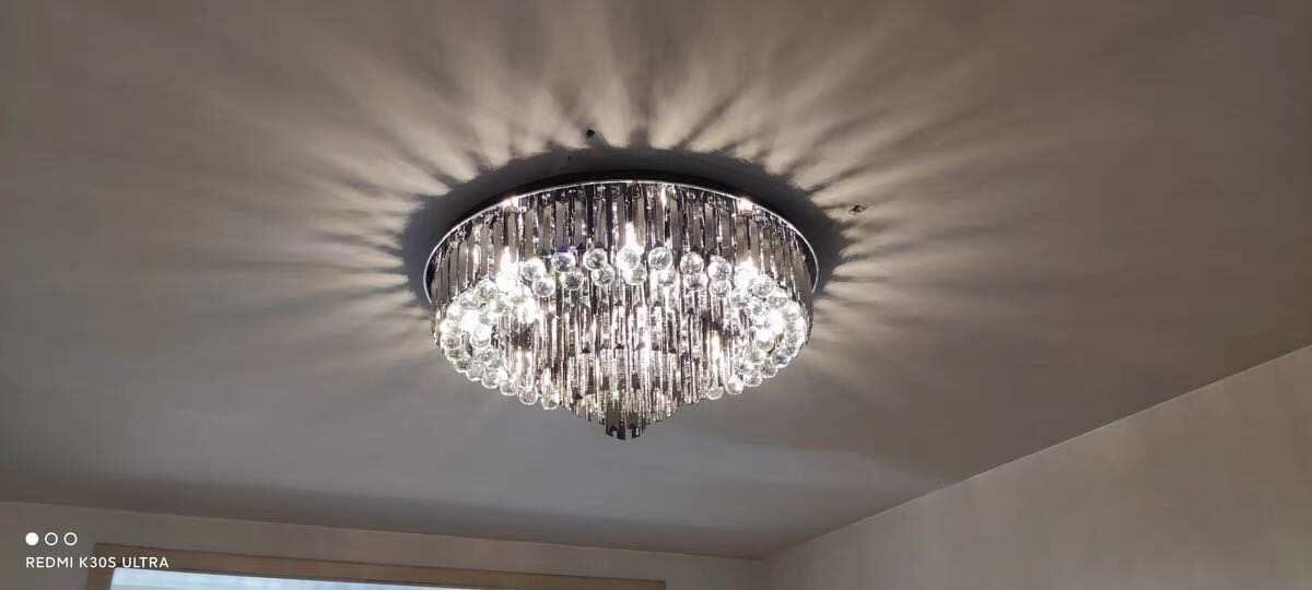 Madeleine Meridian Black Crystal Chandelier
