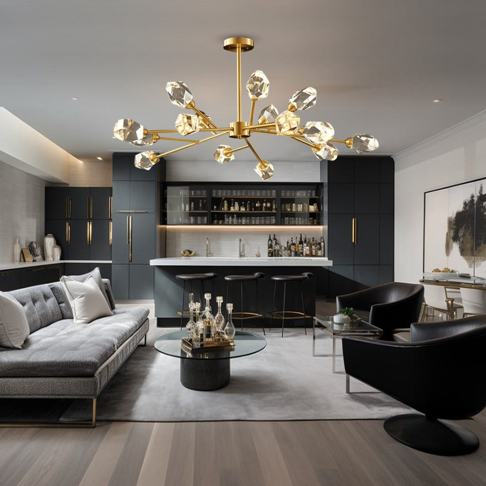Genevieve Modern Crystal Bulb Pendant Light