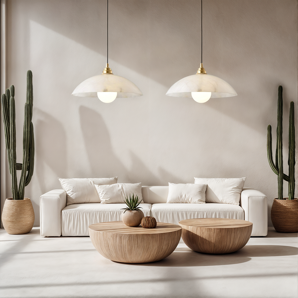 Sophie Inigo Marble Alabaster Pendant Light