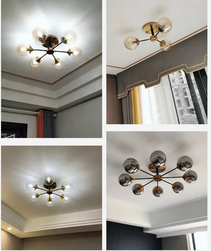 Élise Molecular Glass Ball Chandelier