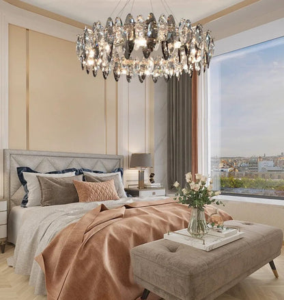 Elodie Crystal Leaf Nordic Luxury Chandelier