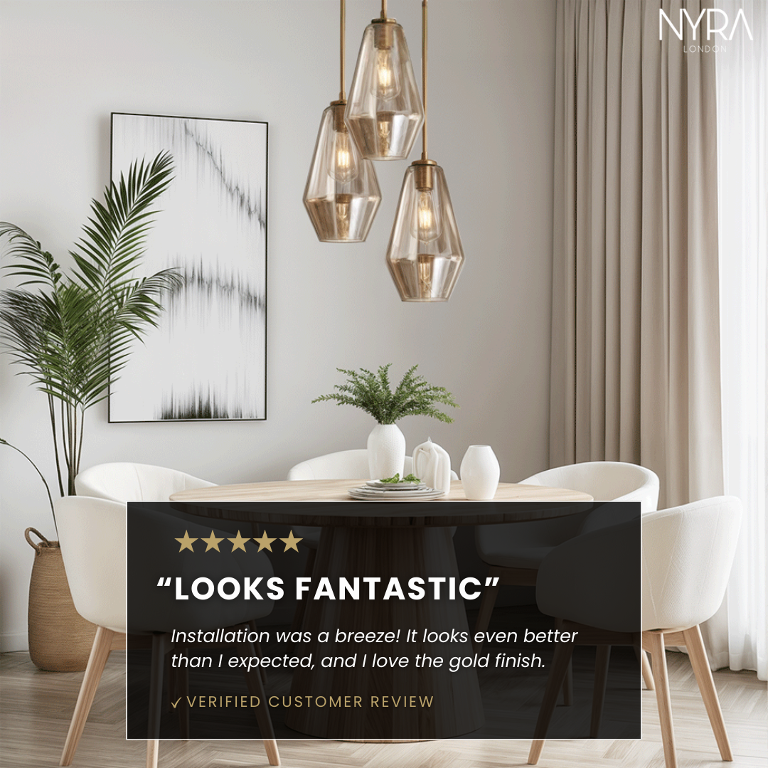 Monica Designer Glass Pendant Light
