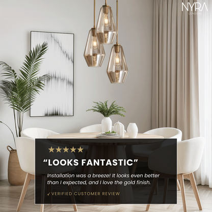 Monica Designer Glass Pendant Light