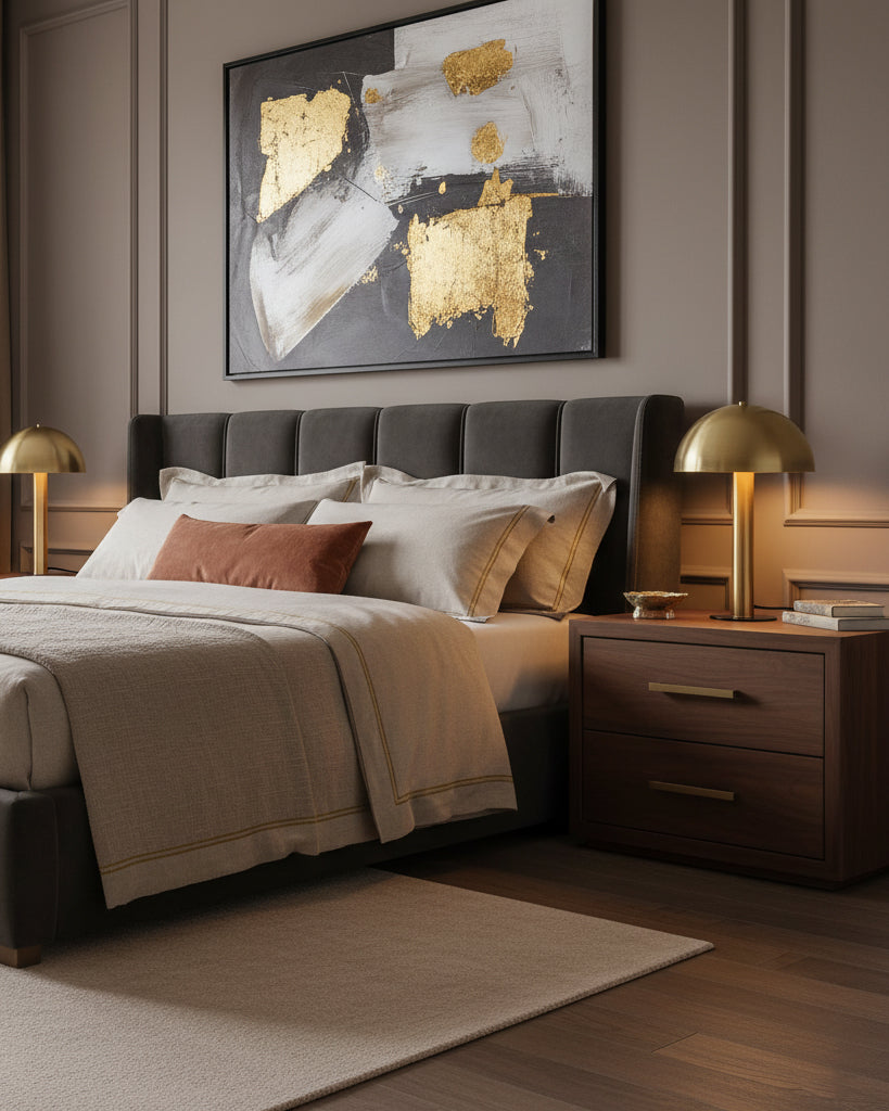 Céleste Mushroom Table Lamp with Sculptural Metal Design