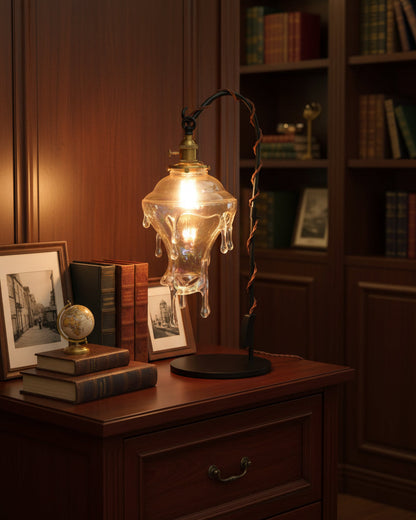 Anaïs Water Drop Resin Table Lamp with Artistic Drip Design