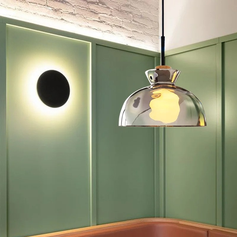 Manon Smoked Glass Sphere Pendant
