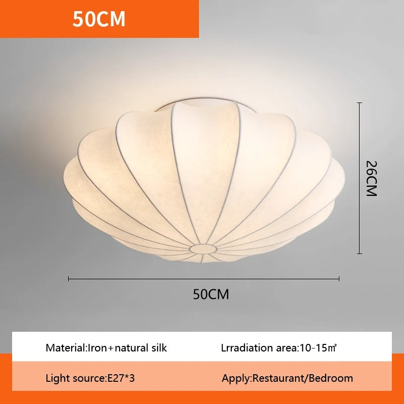 Chloé Japanese Silk Sanctuary Ceiling Light