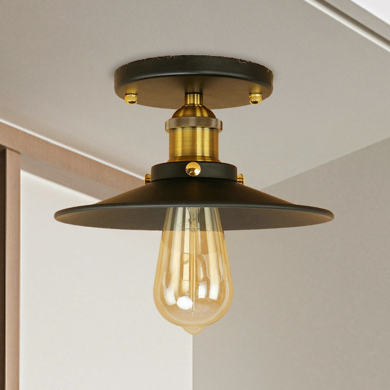 Colette Loft Saucer Metal Semi Flush Ceiling Light