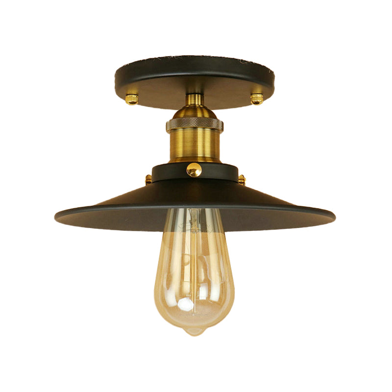 Colette Loft Saucer Metal Semi Flush Ceiling Light