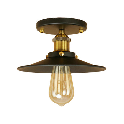 Colette Loft Saucer Metal Semi Flush Ceiling Light