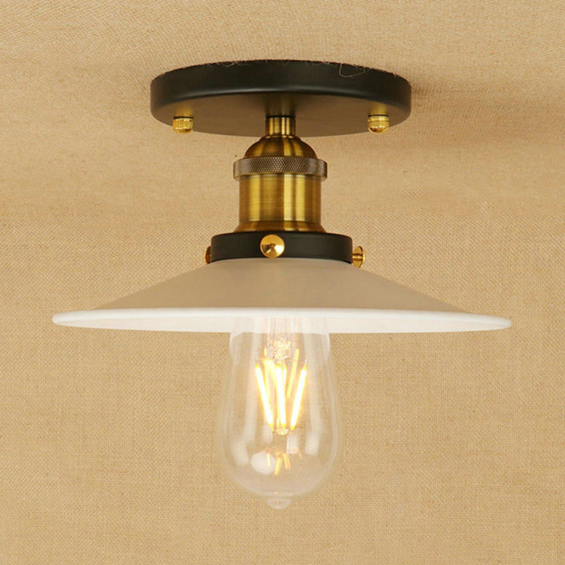 Colette Loft Saucer Metal Semi Flush Ceiling Light